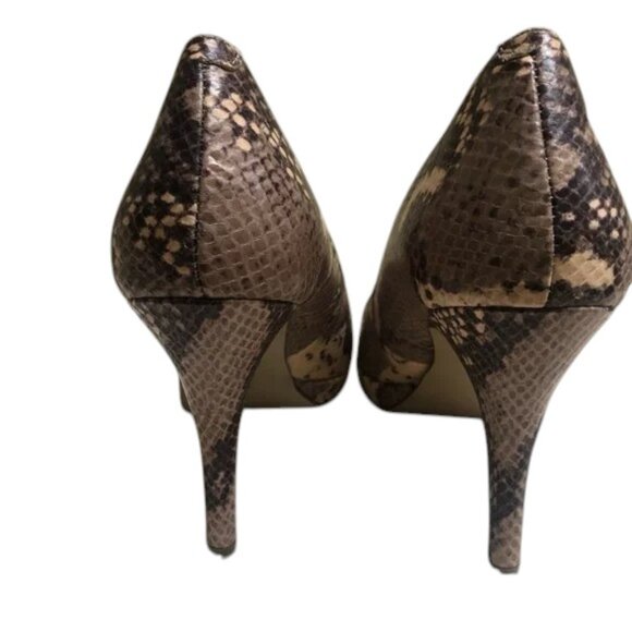 Nine West Python Print Leather Pumps - Size 9 -‎ *BNWOT* - Picture 4 of 6